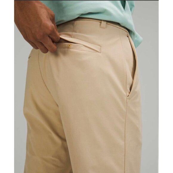 Lululemon Mens Commission Pant Slim Warpstreme Size 32 Beige - Picture 4 of 11